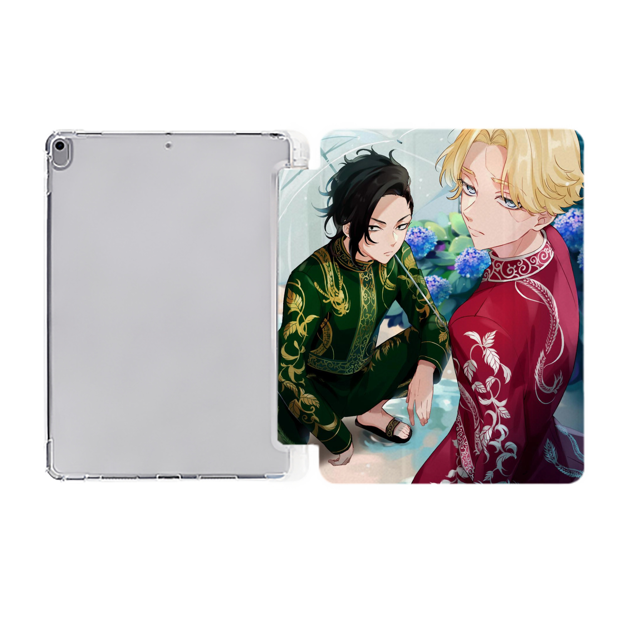 （画像用） 東京リベンジャーズ Tokyo Revengers IPad ケース ペン収納付き 三つ折りスタンド PUレザー×シリコン 対応機種9.5/10.5/10.9インチ